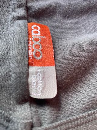 mochila portabebé Caboo Carrier cotton blend.