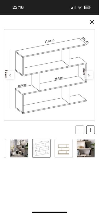 Estantería multiusos color madera
