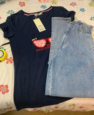 Camiseta ANANY + Vaqueros M