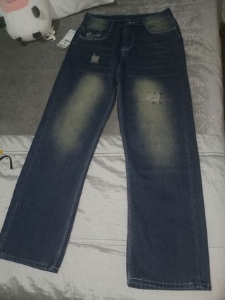 Jeans rotos hombre, talla S