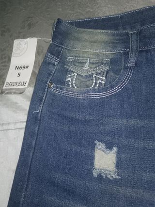 Jeans rotos hombre, talla S