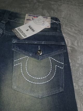 Jeans rotos hombre, talla S