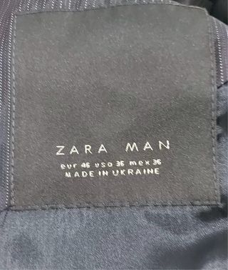 Traje Zara negro hombre