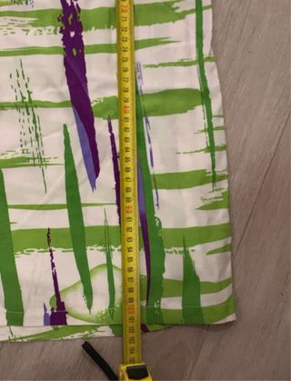 Pantalones anchos mujer - verdes y blancos