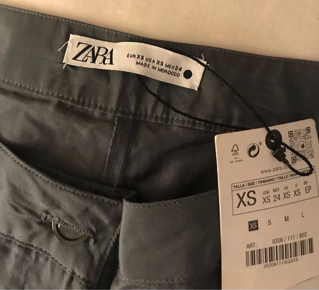 Pantalones Zara - Gris - Sin usar