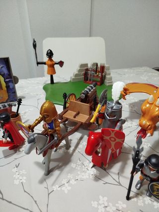 Lote Playmobil Medieval y Dragón