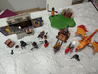 Lote Playmobil Medieval y Dragón