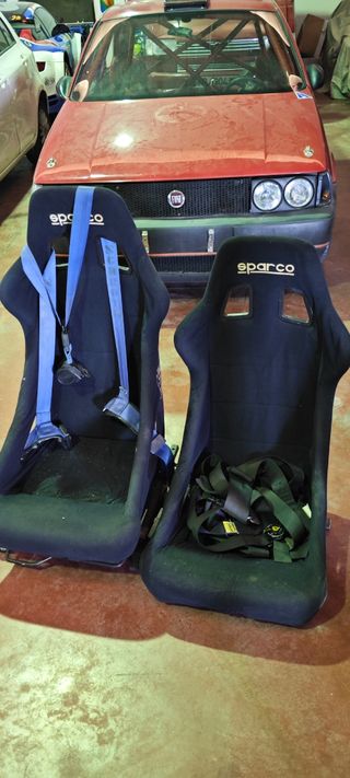 Baquets Sparco + Barra Antivuelco+ cinturones 