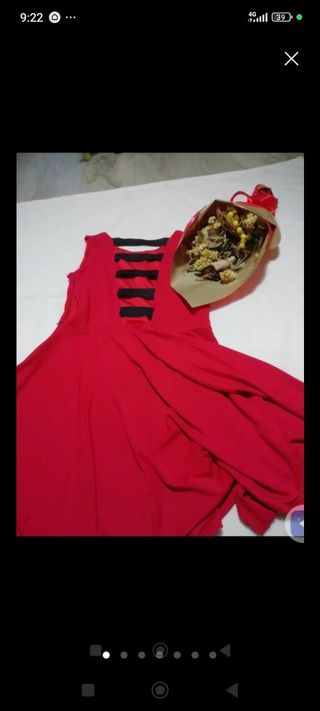 Vestito rosso estivo