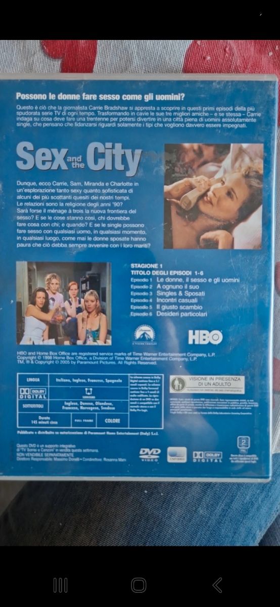 Sex and the City - Stagione 1 (DVD) episodi 1-6