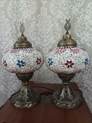 2 Lamparas turcas mosaico