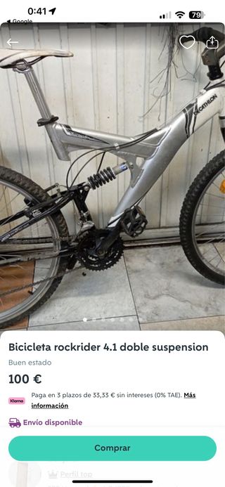 Bicicleta montaña B'Twin Rockrider