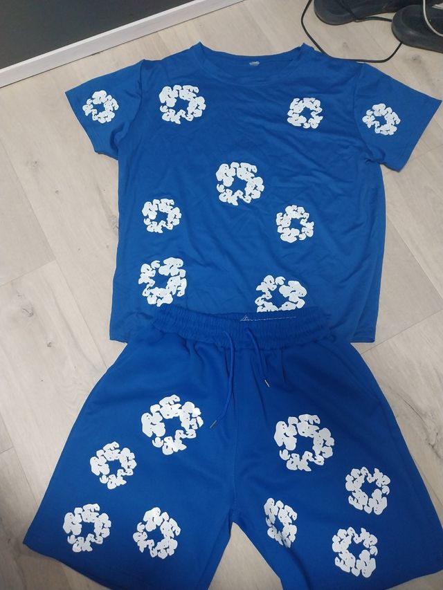 Conjunto denim tears azul