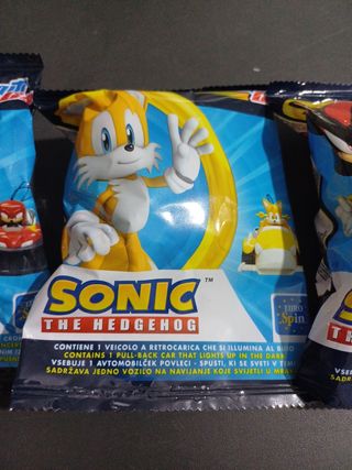3 personaggi Sonic The Hedgehog