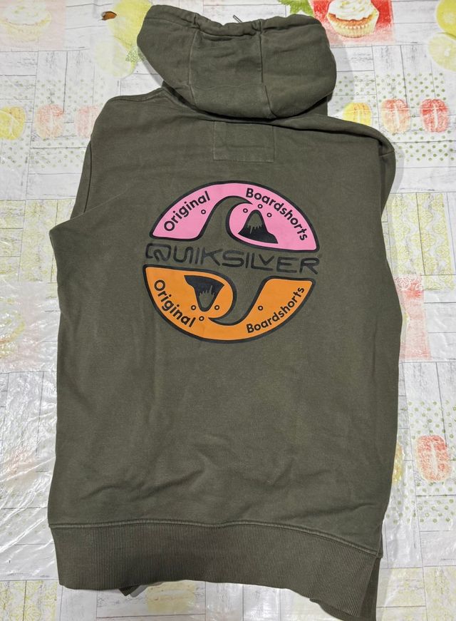 Sudadera Quiksilver verde - usada