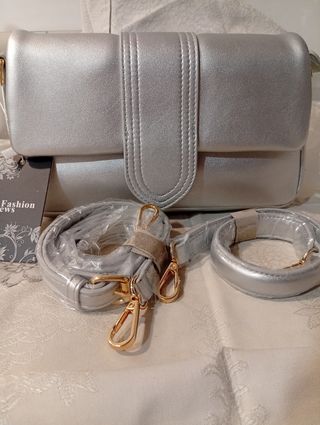 Bolso plata - Asa larga y corta