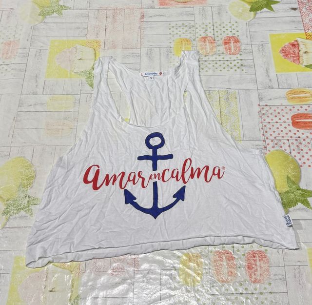 Amar en calma - camiseta blanca talla 36
