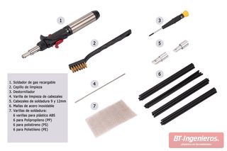 Reparador de plásticos ABS | PE | PP | PS - Kit Completo