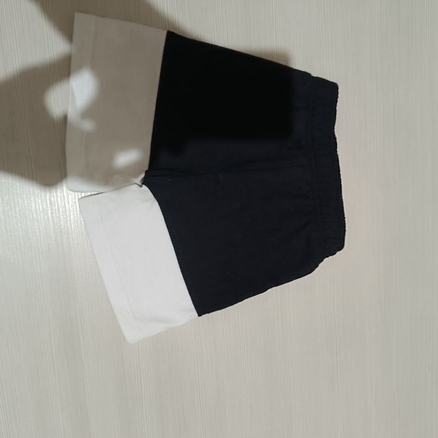 Shorts Icon bicolore bianco e nero