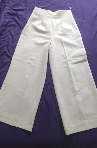 Pantalón Culotte Zara Beige