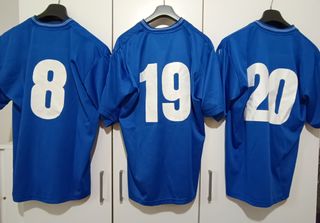 3 Maglie Calcio XL - Numero Retro