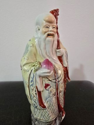 Figura porcelana China Macau - Dios de la longevid
