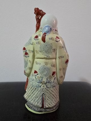 Figura porcelana China Macau - Dios de la longevid