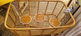 Culla di bamboo più materasso