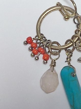 Pendientes piedra turquesa & colgantes