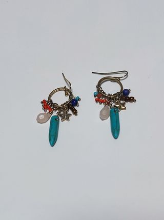 Pendientes piedra turquesa & colgantes