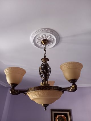 Lámpara 3 brazos estilo vintage