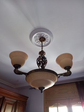 Lámpara 3 brazos estilo vintage