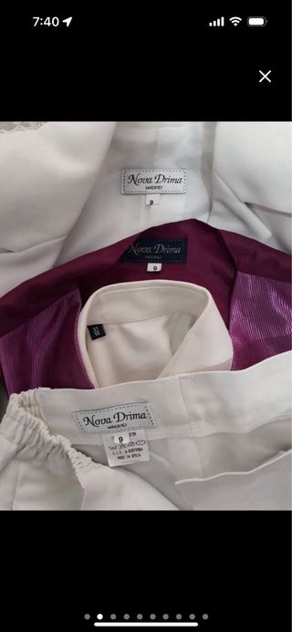 Traje comunión niño - talla 9
