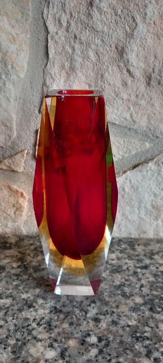 Vaso Murano Vetro Sommerso