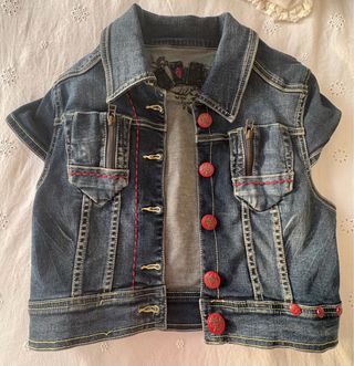 Chaleco cazadora vaquera Lois