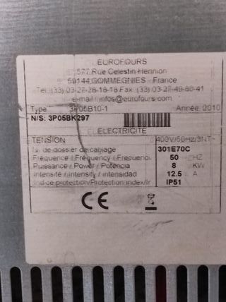 Horno profesional panadería, restaurantes, bares