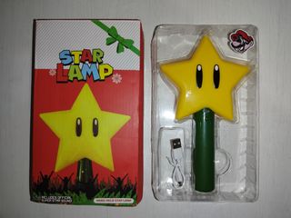 Lámpara Estrella Super Mario Bros Nintendo