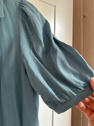 Blusa Zara azul, talla M