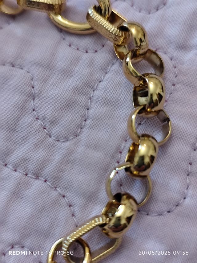 Bracciale catena oro - acciaio