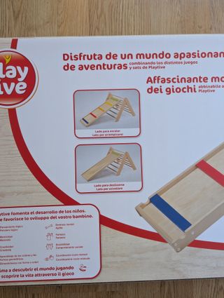 * NUEVO * Tobogán escalera de escalada 2 en 1
