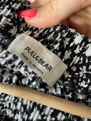 Falda midi Pull&Bear flores