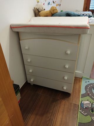 Cambiador bebé con cajones