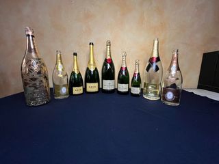 Collezione Bottiglie Champagne vuote