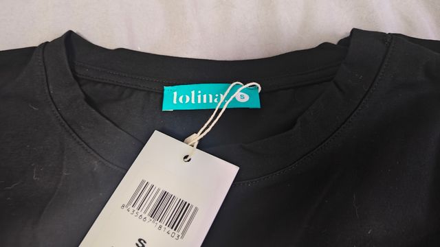 Camiseta larga negra - Lolina