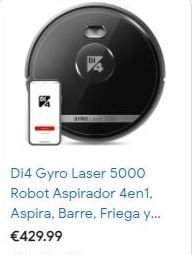 Robot Aspirador Di4 Gyro Laser 2500 (NUEVO) al 55%