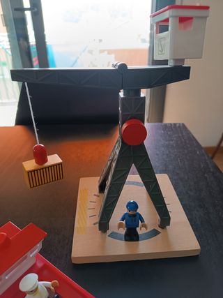 Juego Puerto Madera - Grúa & Barco