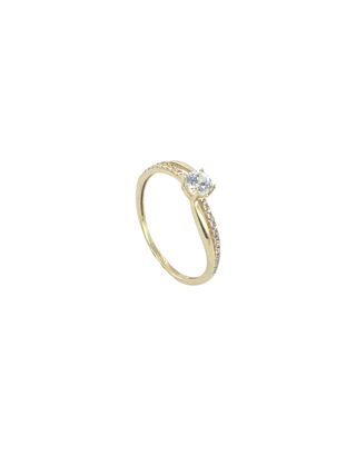 Anillo solitario oro 18k