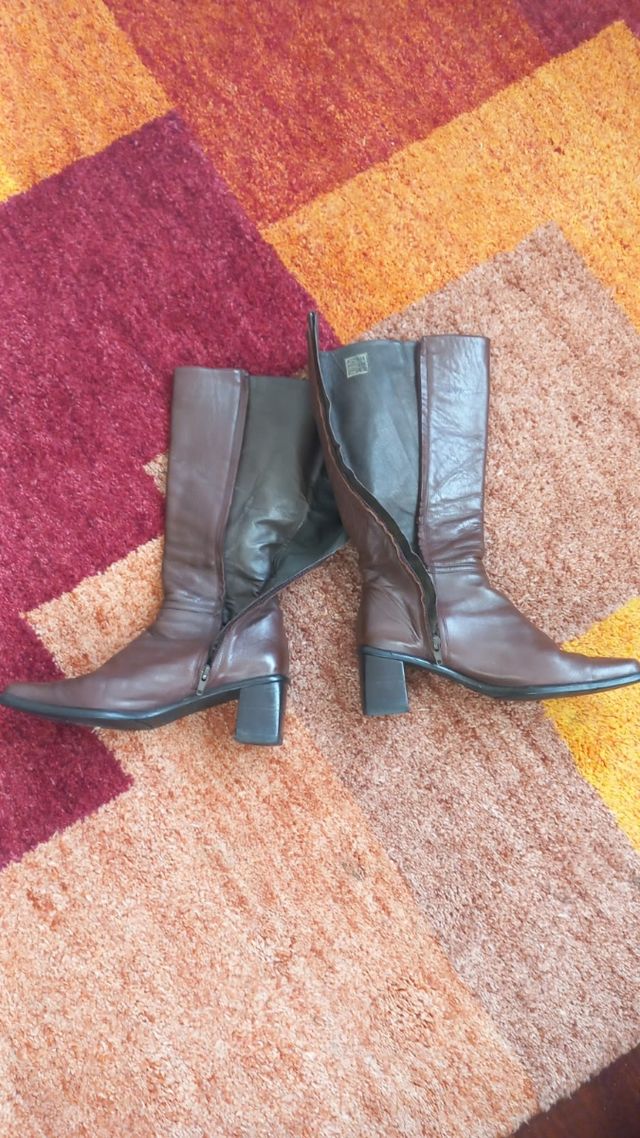 Botas Marrón Mujer Piel