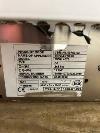 FREIDORA A GAS - OFGI 4070 IVA + ENVIO A CONSULTAR