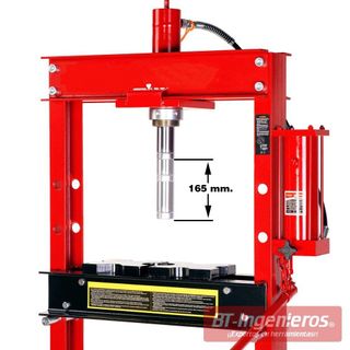 Prensa hidráulica de 20 toneladas con manómetro